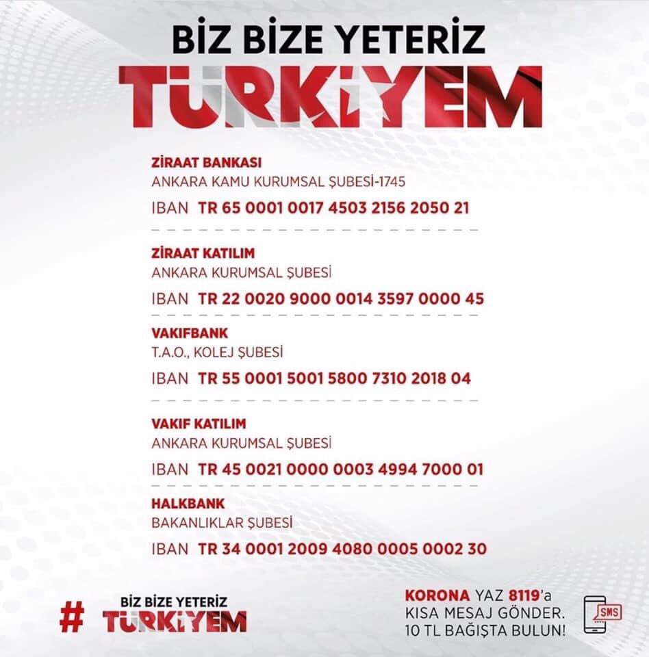 "Az sadaka çok belâyı defeder."
#BizBizeYeterizTürkiyem