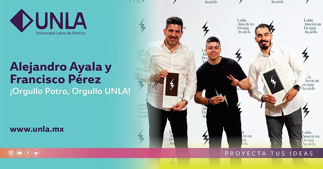 ComunidadUNLA's tweet photo. #OrgulloPotro, #OrgulloUNLA

Nuestros XUNLA de Diseño de la Comunicación Gráfica, Alejandro Ayala y Francisco Pérez recientemente fueron premiados por @LatinAmerDesign.
Ellos son fundadores de  @mingo_estudio primer estudio moreliano en ser reconocido por esta organización. https://t.co/DabzGLRCv9