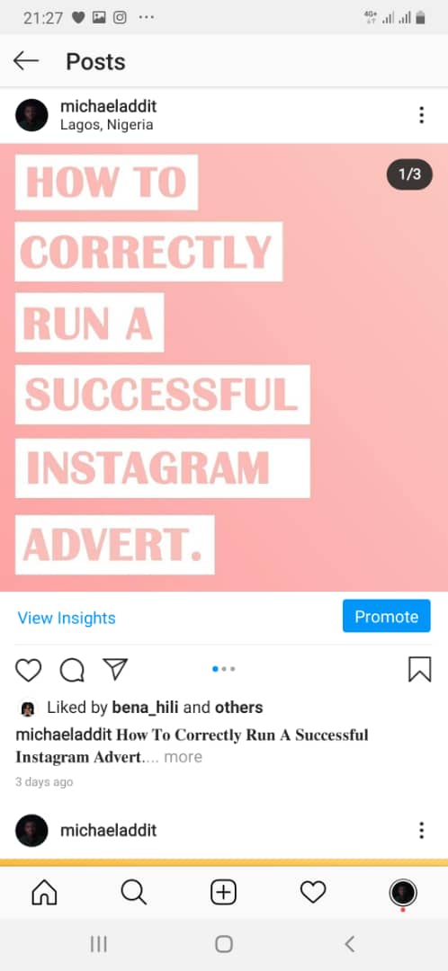 Micheal addit how to run instagram ads