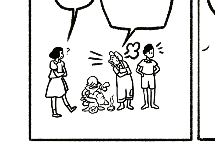 simplified (far away) characters are always so fun to draw. 