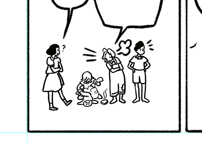 simplified (far away) characters are always so fun to draw. 