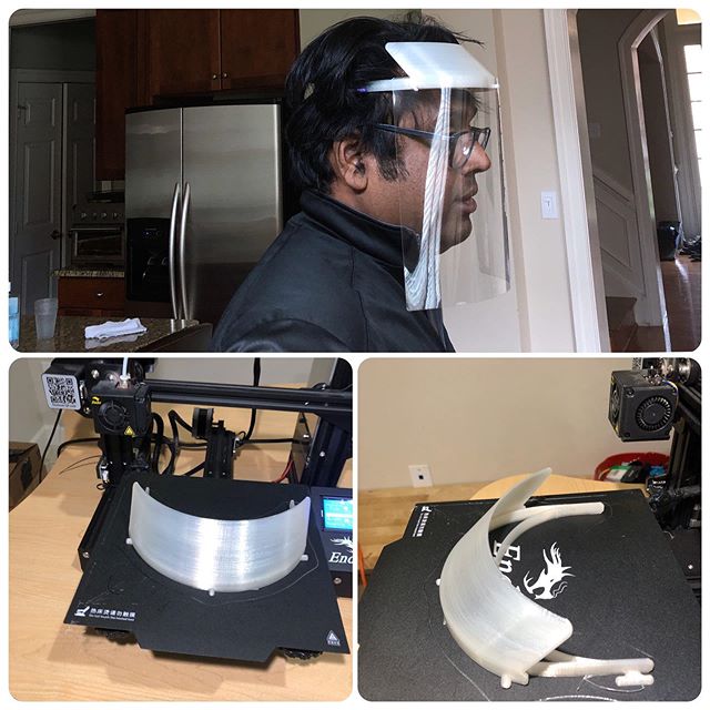 Continuing to support the community by printing more and more refined versions of these as they become available . This one is nihgov approved
.
.
.
.
.
.
.
#hocomd #howardcounty #covid_19 #ppe #demystifyingstem #stemeducation