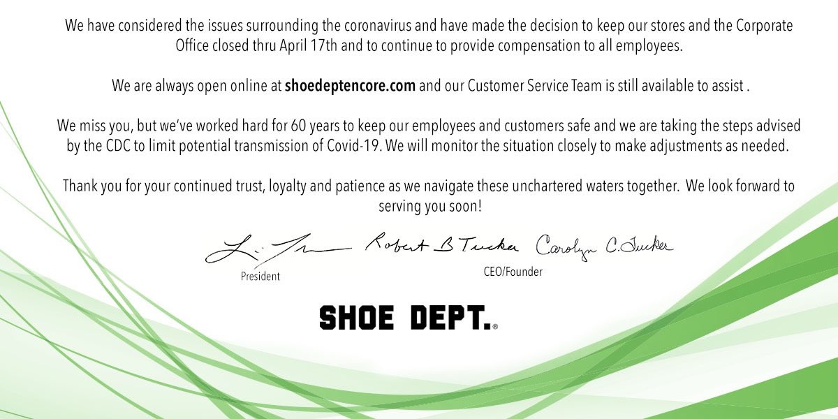 the shoe dept website