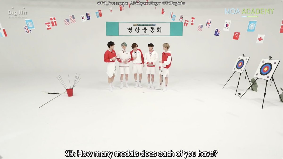 TXTEngSubs's tweet image. [ENG SUB] [2020 MOA ACADEMY] TXT (투모로우바이투게더) 'Cheerful Sports Meet'
youtu.be/suHpA7jZ9xM
@TXT_bighit @TXT_members 
subbed by @TXT_documenter @TaehyunieGinger @TXTEngSubs