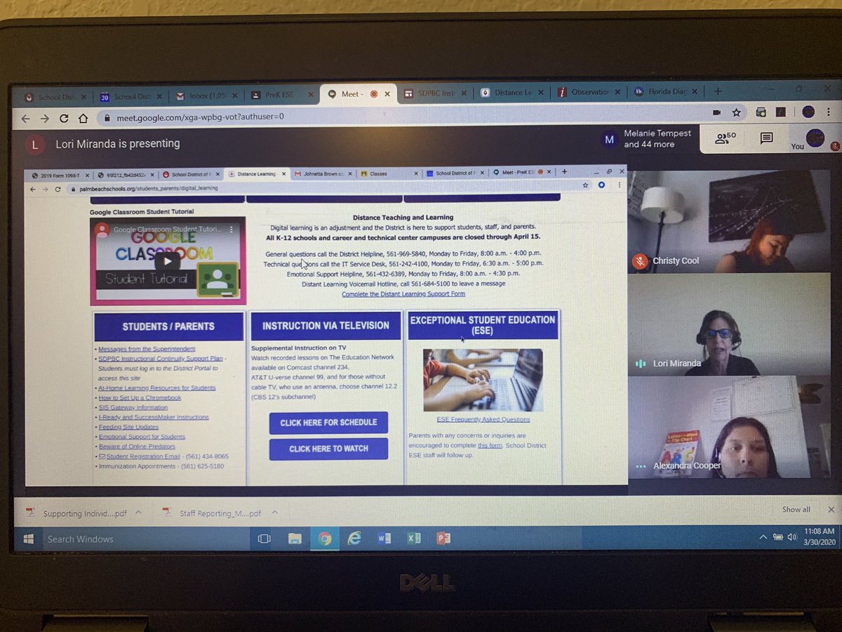 angelad222's tweet photo. The entire PreK ESE Team across the school district was hard at work today getting ready for distance learning to start tomorrow with the district’s youngest students! We are so proud of our PreK teachers &amp; all support staff! #TeamPreK #PreKESE #PBCSD @SuptFennoy @561Sdpbc https://t.co/h5dZwUZnQo