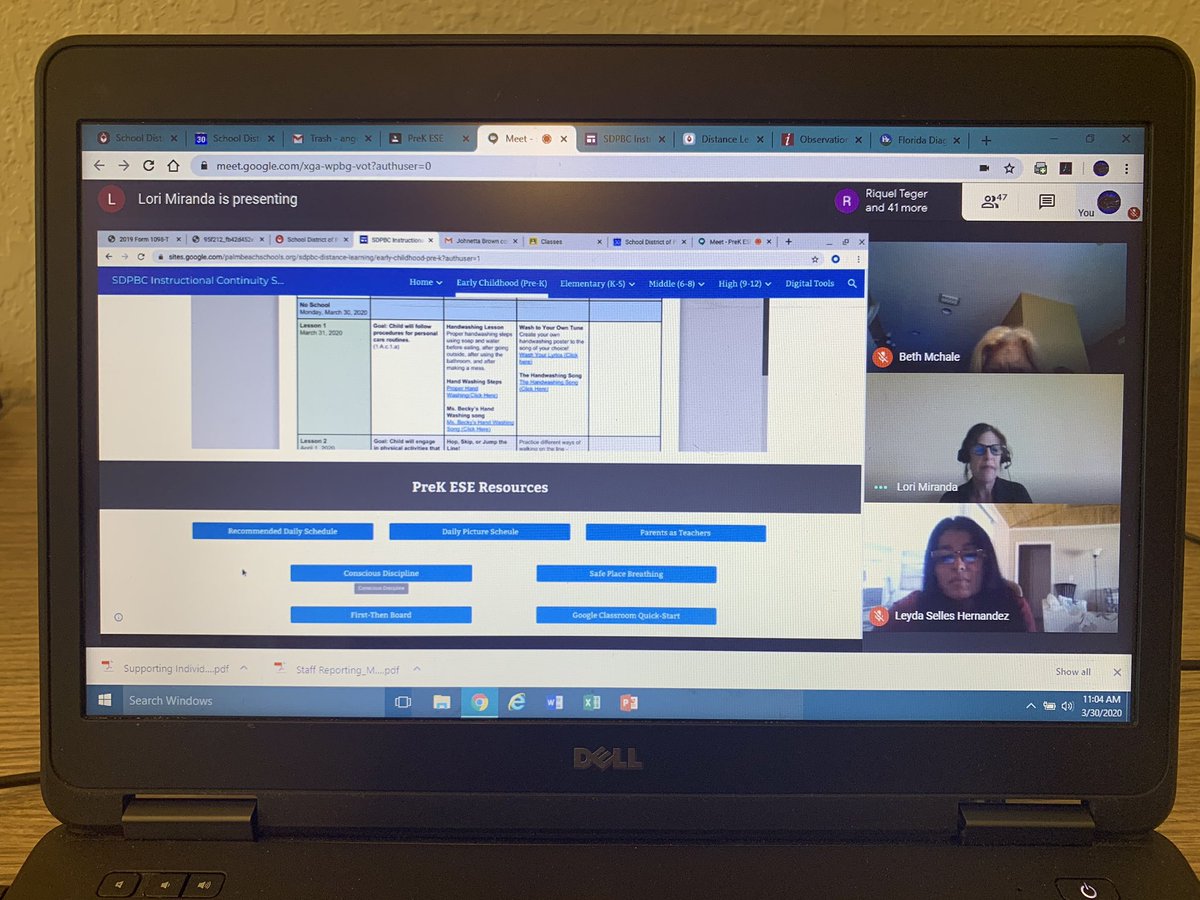 angelad222's tweet photo. The entire PreK ESE Team across the school district was hard at work today getting ready for distance learning to start tomorrow with the district’s youngest students! We are so proud of our PreK teachers &amp; all support staff! #TeamPreK #PreKESE #PBCSD @SuptFennoy @561Sdpbc https://t.co/h5dZwUZnQo