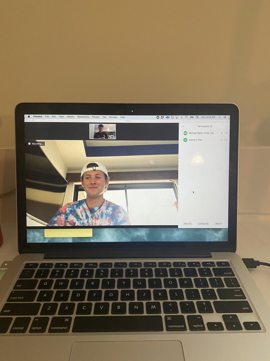 Just finished an online trumpet lesson with Gabriel who is a freshman trumpeter at Montana State University. DM me to schedule!