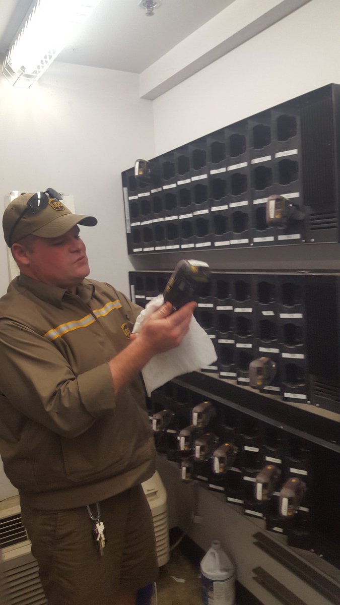 KinChristy's tweet photo. Springdale Center sanitizing the work areas to help stop the spread of any bad bugs. Thank you UPS for the sanitizer to help keep us safe. https://t.co/lgNniBXjwe
