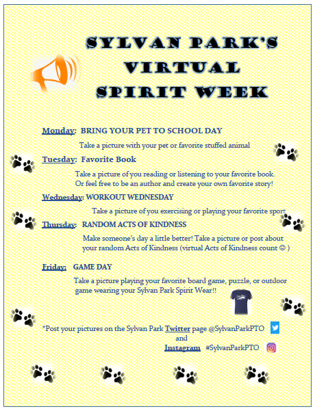 stephanierdunn's tweet photo. Upload your photo and tag me and @sylvanparkpto! If you don't have Twitter, upload your photo to Instagram and tag @sylvanparkpto. https://t.co/KB4hKOF7fe