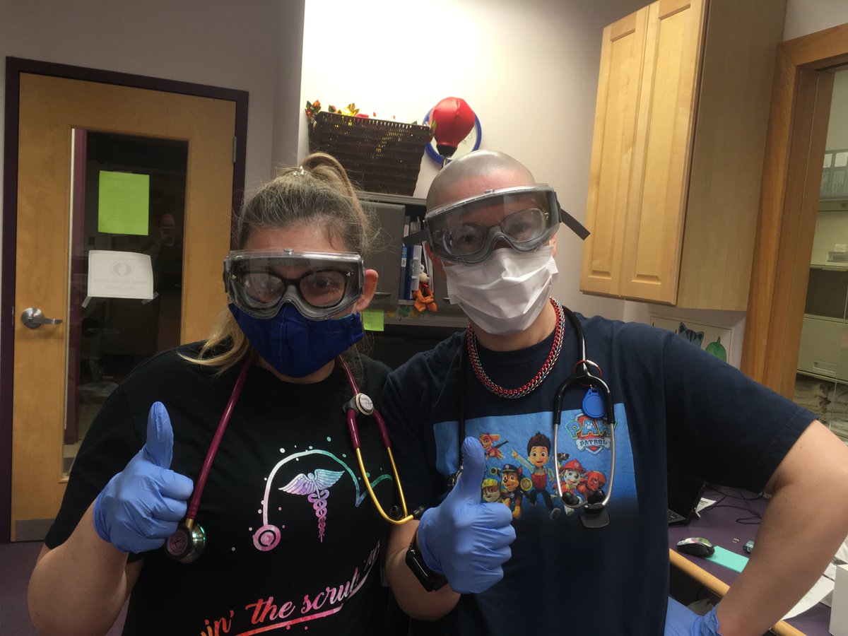 CohoesSchools's tweet photo. The district was recently able to provide 12 pairs of goggles from our chemistry lab to Harmony Mills Pediatrics. Nurse Rebecca Bushey and Dr. MK DiTursi were able to put them to use right away!🙌THANK YOU for doing everything you can to keep our families healthy! https://t.co/N2hkcfjN6r