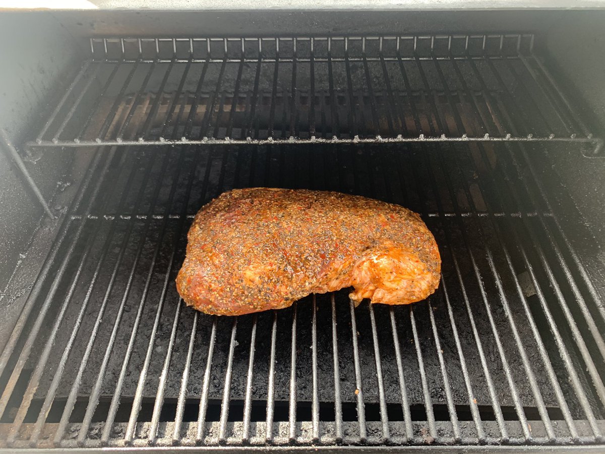It’s a great afternoon to be outside and have a tri tip smoking on the Traeger.
