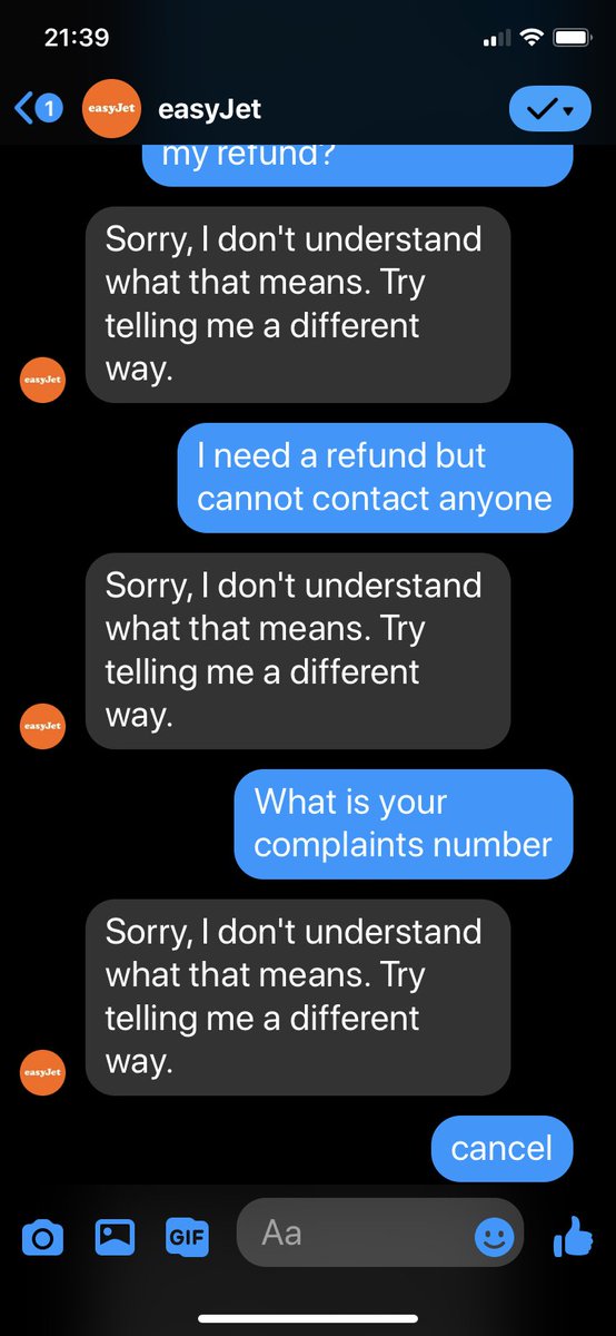 SimonRafferty's tweet photo. Trying to get a refund from @easyJet is a joke. No response after 2 days on the phone, email, Twitter, Facebook.... forcing clients to take vouchers for cancelled flights. #EasyJet #ripoff #COVID19 https://t.co/pvi5HgnFiZ