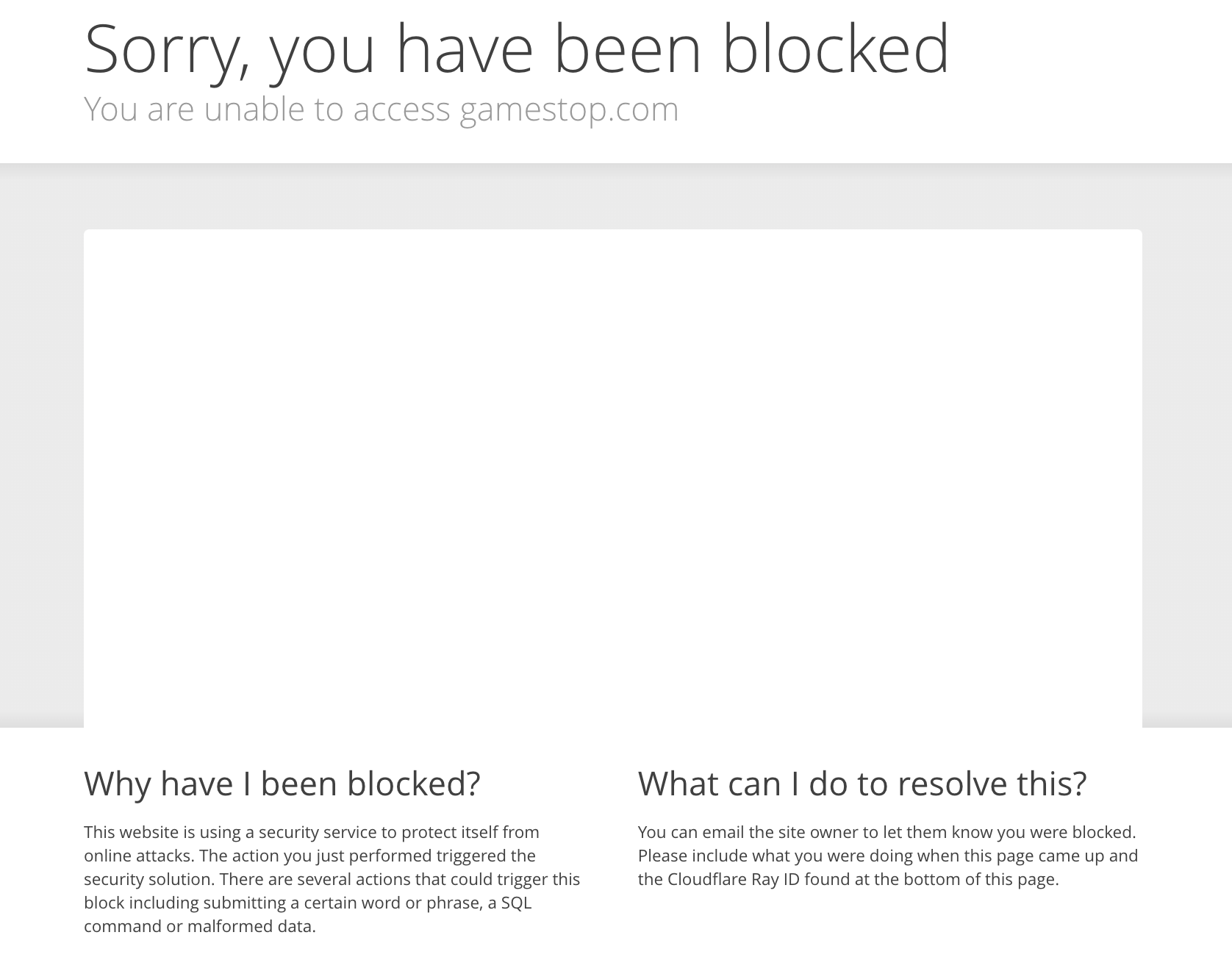 Rennie Gamestop Blocked Me