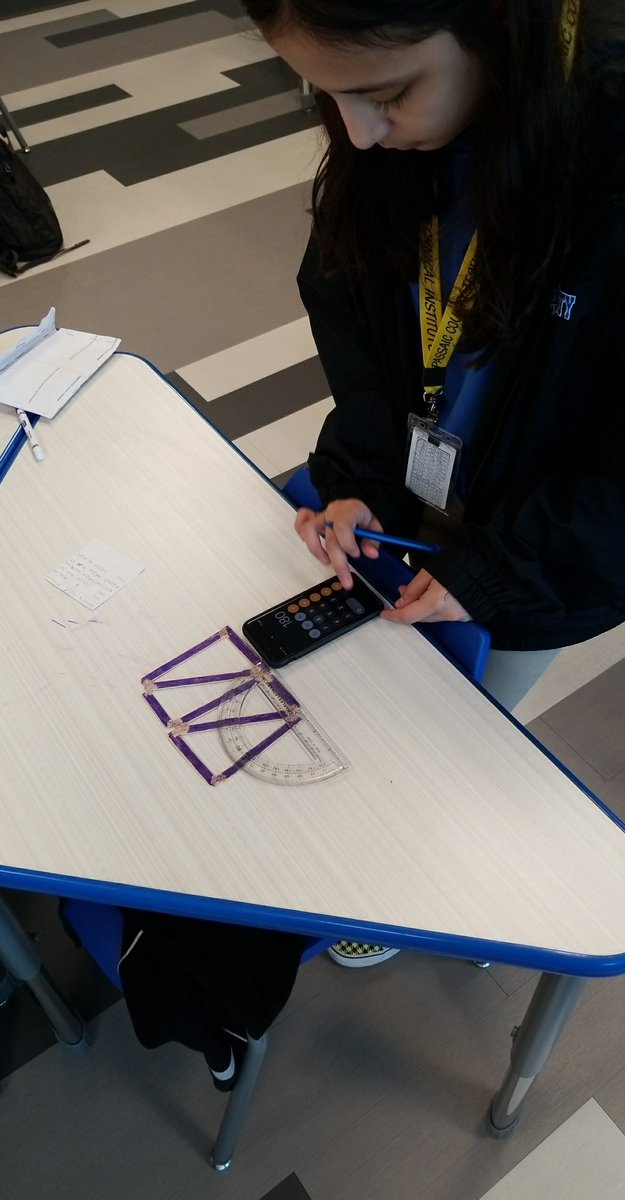 InRozLand's tweet photo. Thinking about the last week I saw my Ss &amp; their collaborative projects about applying triangle congruence theorems to create truss bridges. Proud of the accuracy and precision executed in each creation. Thanks to my colleagues for the supplies and ideas. Video below ÷] @DcLstem https://t.co/s2q6PfXD8m