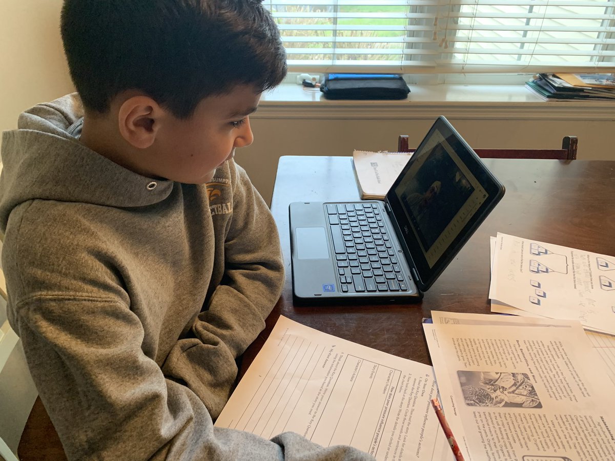 jennwalters3's tweet photo. @MrNewcott nice Zoom today, even though he won’t admit it Caden loved the chance to  reconnect with you and friends!.  #learningthroughzoom @HBMSWarriors https://t.co/Ievx4O1sLW