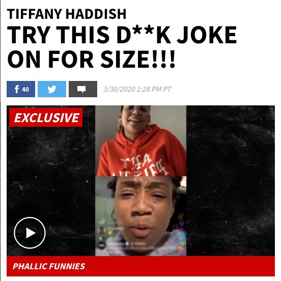 "<a href="/TiffanyHaddish/">Tiffany Haddish</a> made a surprise appearance on @WatchUMC 's #LaughsOnLockdown..." 

Check out the full video here!
👉🏾 tmz.com/2020/03/30/tif… via <a href="/TMZ/">TMZ</a>