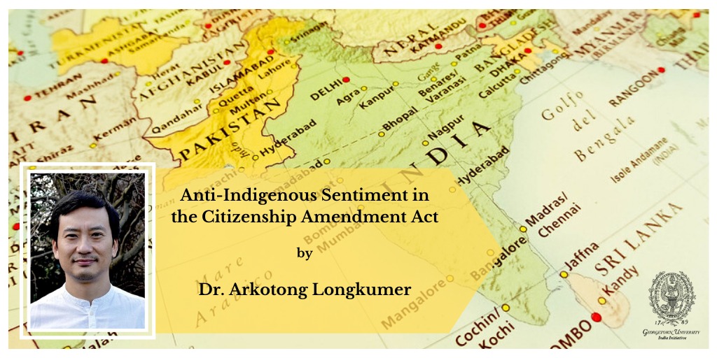 georgetownindia's tweet photo. @EdinburghUni Professor Arkotong Longkumer contextualises the debate over #CAA to where it all began: #Assam 

He writes, "[It] must not only be viewed as anti-Muslim, but also as anti-indigenous." 
https://t.co/hxKqWjo1v5

@GUberkleycenter @GlobalGtown https://t.co/2cnShrDxjq