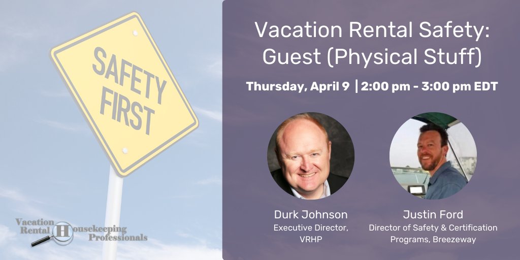 vrma's tweet photo. As professional #PropertyManagers, you're entrusted with the properties that people stay in. Next week, learn what you can do protect both the property and the guests that are occupying it. 

Register for the webinar here: https://t.co/xL3pPycq8n #Safety #VacationRentals https://t.co/XArkObMjh5