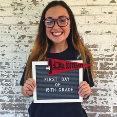 “It's easy to get lost in the mess of things. Since moving courses online, it's pushed me to stay focused. My professors have been INCREDIBLE at communicating their expectations and helping me find the clarity I need through this new process.” Ellie Smith, PR major