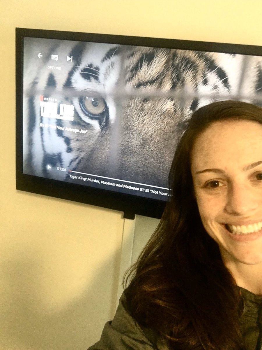BaldridgeMiss's tweet photo. Virtual Spirit Week - Day 1: PJs and Binge Watching - Tiger King on Netflix! #piosconnect #whspios 

Missing my students! I hope you’re all well! 💙 https://t.co/wk9lSUfglr