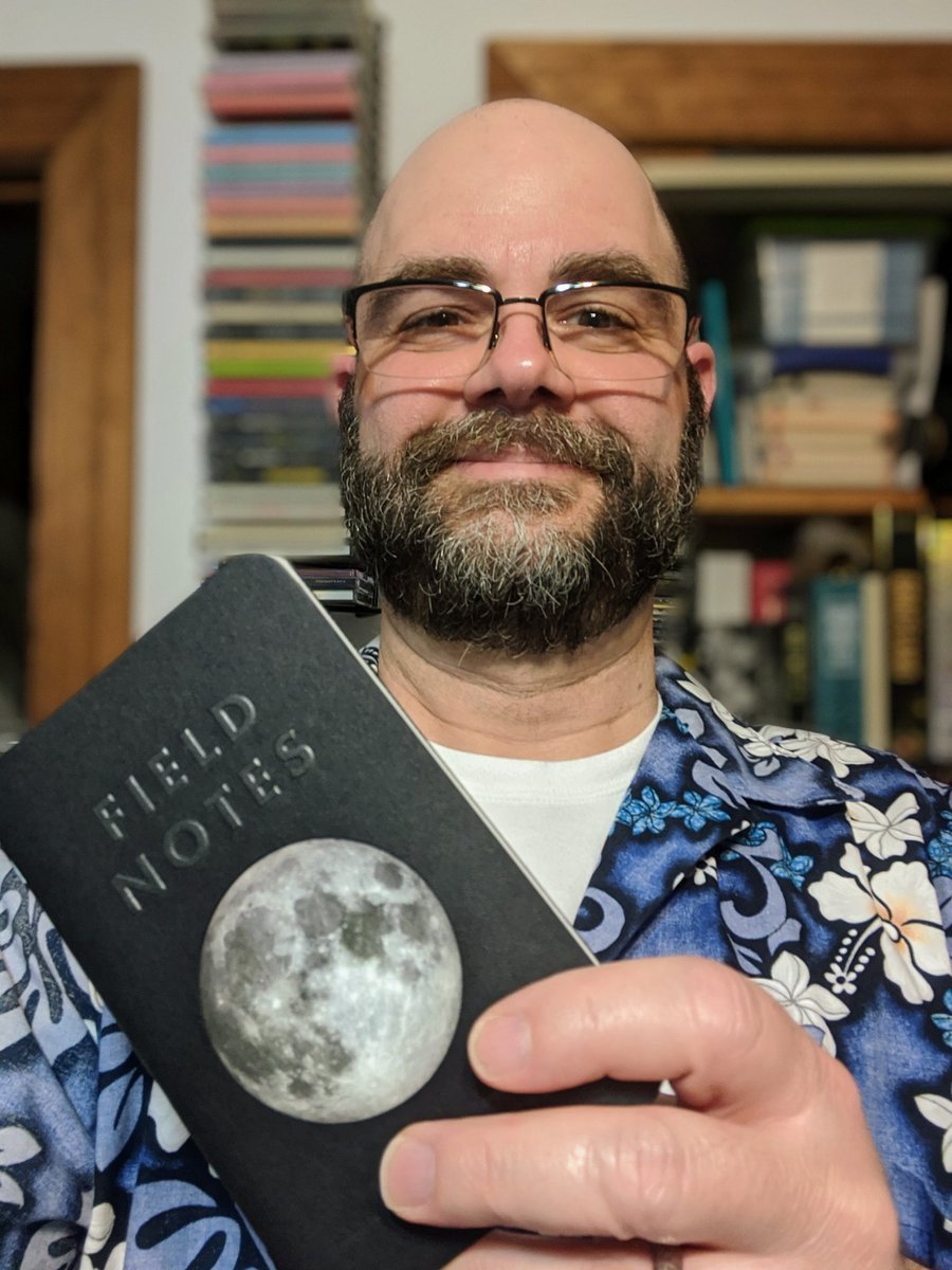 mjelson's tweet photo. Hello. I'm Michael. I'm a tech guy for a small school district in NJ. I've lived in many places, including Guam. I'm married to the love of my life and have one incredible daughter. I collect way too many notebooks to use with a rather large collection of pens. #hellofieldnotes https://t.co/aX01UrJLTa