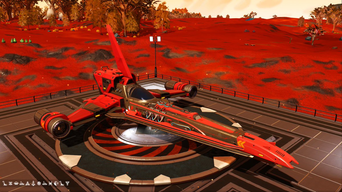 I found an S-class Fighter in this sanguineous nest of pushy sentinels. That cop-magnet wasn't the blue Exotic I've been trying to track down but I had to have it. Meanwhile, drop pod hunting has been quite fruitful.