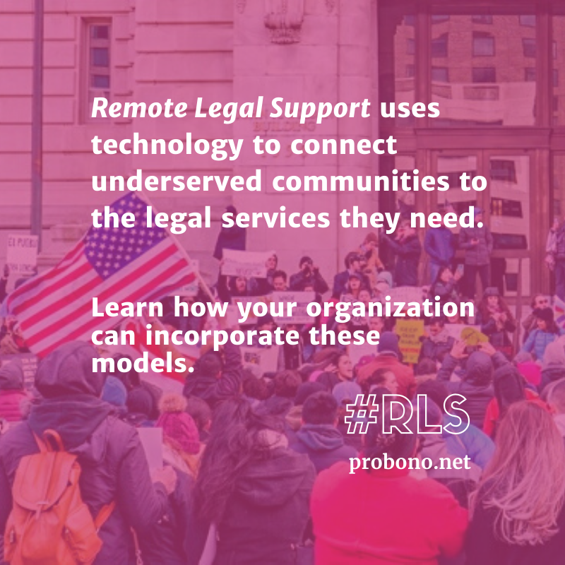 scalejustice_'s tweet photo. With the current health crisis, underserved communities have even less access to services & resources. Advocates need Remote Legal Support strategies to connect to clients. Join #ProBonoNet & @ImmAdvocates April 2nd @ 2PM to learn from the experts on #RLS
https://t.co/Jbfazx3HMa https://t.co/9sVD1QDFNO
