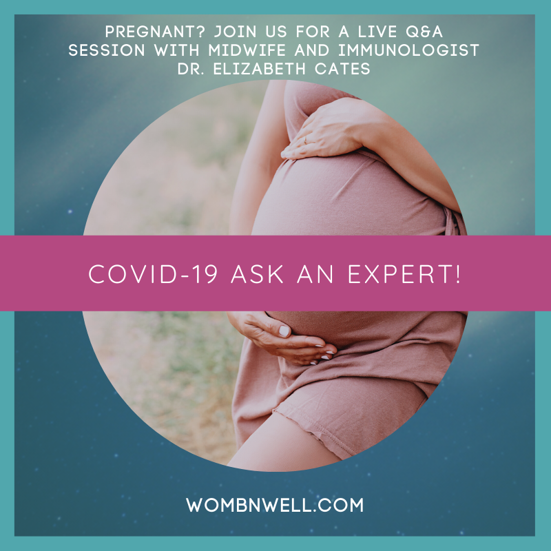 WombnWell's tweet photo. We're hosting a free live COVID-19 Q&amp; A session for pregnant people. Pre register here: https://t.co/PkLADCJJUx
Our speaker will be Dr. Elizabeth Cates who is a registered midwife and immunologist. 
#prenatalcare #pregnancy #momtobe #wombnwell https://t.co/XoEUiAl59i