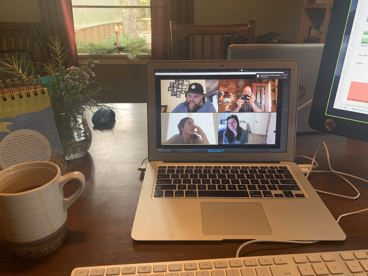 The di team working remotely to continue to serve the needs of our small businesses! We are in this together!