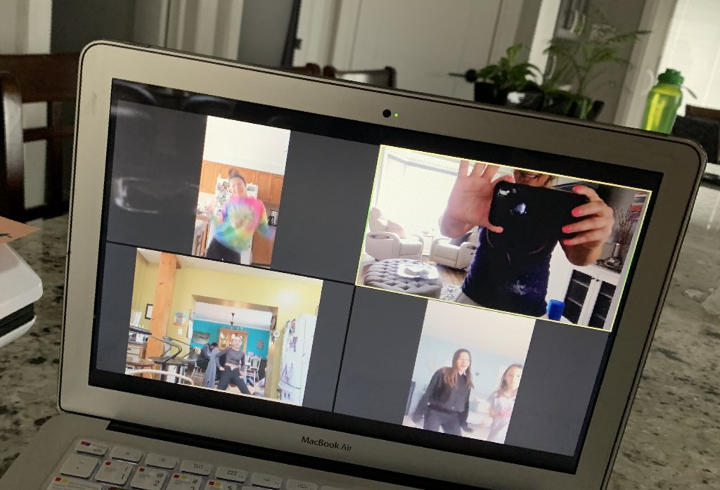 When in quarantine, engage in virtual cooking, with surveys and dancing of course!