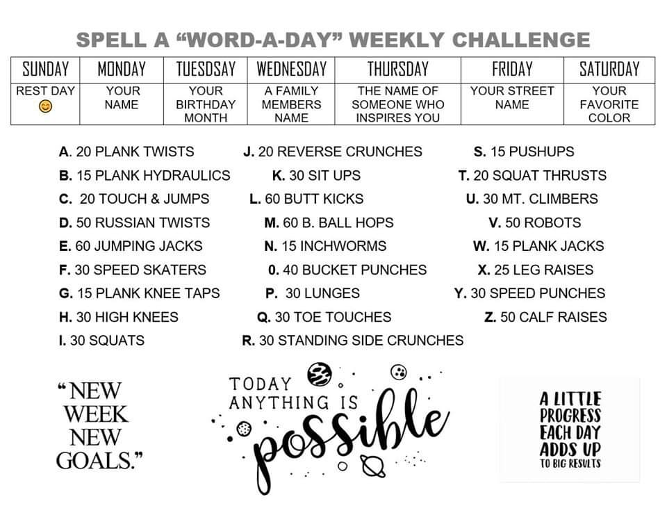 This week's challenege for anyone who wants to try it.
<a href="/Crockett_HPE/">Crockett Health and Physical Education</a> 
<a href="/HTSD_Crockett/">Crockett Middle School</a> 
<a href="/HTSDSuperBatlle/">Alejandro Batlle</a>