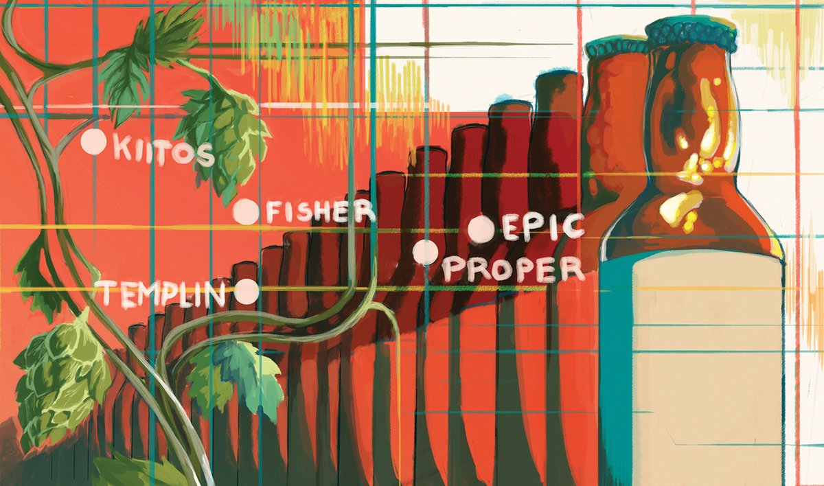 SLUGMag's tweet photo. Our “Beer of the Month” reviewers, @ChrisnSyl and @Sylily13, checked out breweries around Salt Lake to curate an all-star list of locations within 26 minutes of each other with an equally stellar selection of drinks to choose from: https://t.co/gB2SACh0SX https://t.co/KgOGnZ8Wox