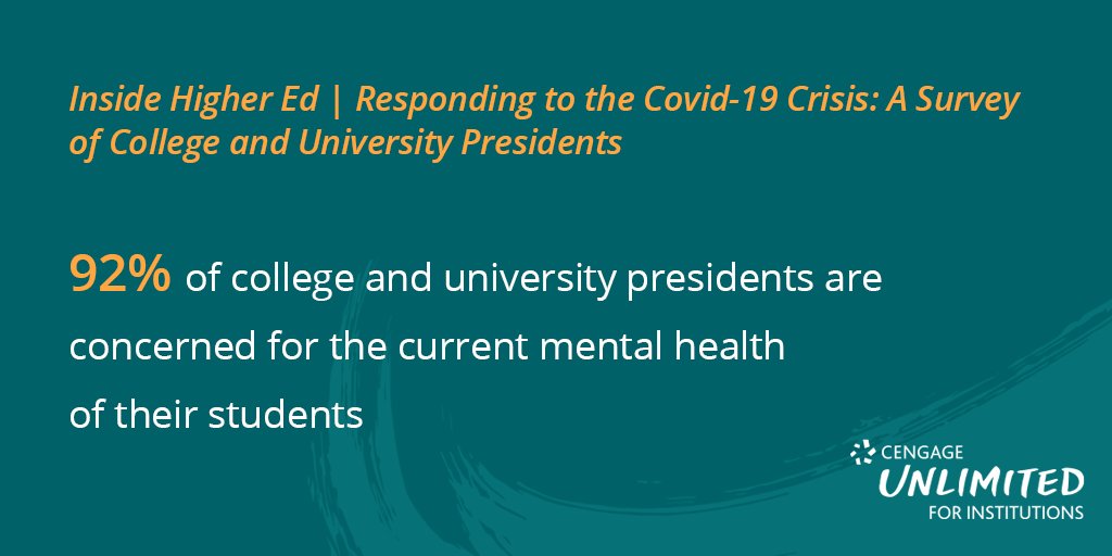CengageLearning's tweet image. How could the coronavirus crisis permanently alter #highereducation? College and university presidents weigh-in on the toll this crisis could take on students, faculty and their institutions. 

Full survey results via @InsideHigherEd &amp;gt;&amp;gt; bit.ly/2UtihsS