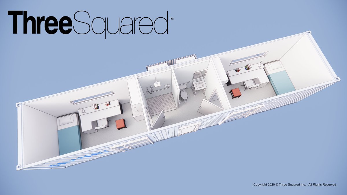 threesquaredinc's tweet photo. The #CargoArchitecture industry must work together to offer furnished &amp; modulated #shippingcontainers as temporary #housing and #medical units for #hospitals across the country in response to #COVID19 visit https://t.co/YvW5bdPYK8 for more information https://t.co/m6xDPg0zQK https://t.co/xrNx7JmxY8