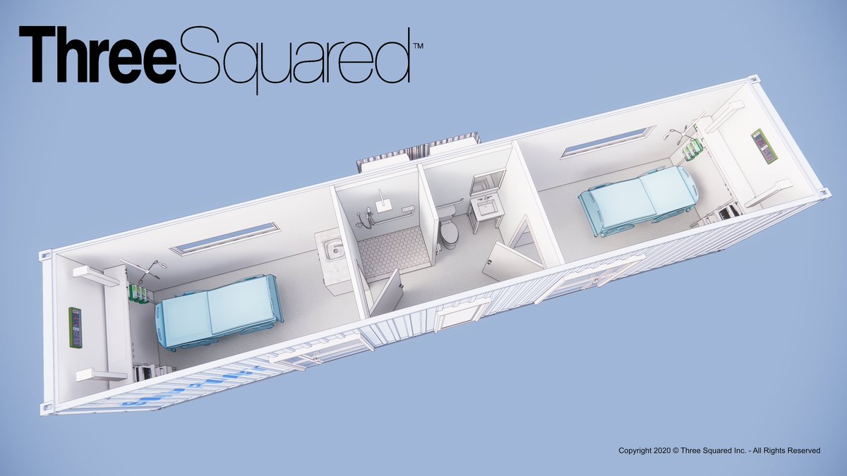 threesquaredinc's tweet photo. Three Squared Adapts #Residential #ShippingContainers to Help End #COVID19 #Hospital #Housing Shortage

https://t.co/m6xDPg0zQK https://t.co/NUZBCktDDw