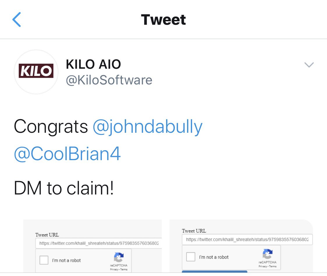 johndabully's tweet photo. Thanks so much @KiloSoftware I gotta be THE LUCKIEST person on Twitter!!! Thanks for blessing me with this bot that I’ve been wanting so badly!!! #SoGrateful 🙏🏽#LuckiestEver🍀 https://t.co/mafcLR0ale