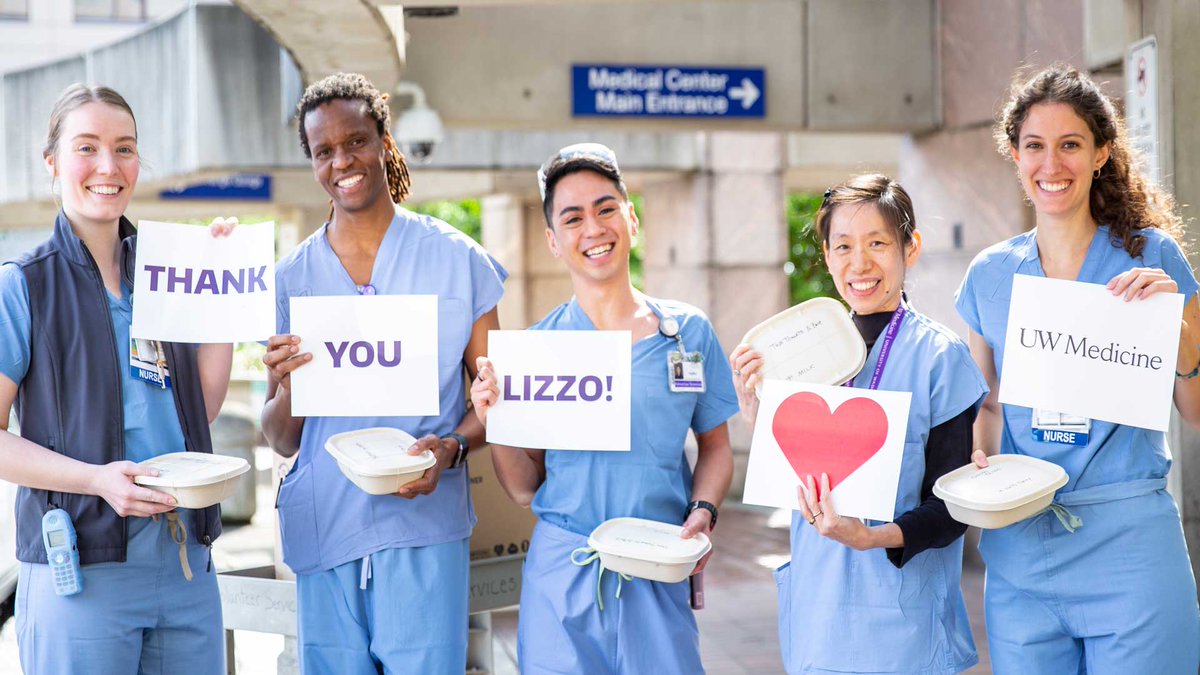UWMedicine's tweet image. Thank you @Lizzo for sending lunches to the UW Medical Center - Montlake Emergency Department today! 💜💛

Your support of our frontline healthcare workers means a lot. #WeGotThisSeattle 

acceleratemed.org/heroes