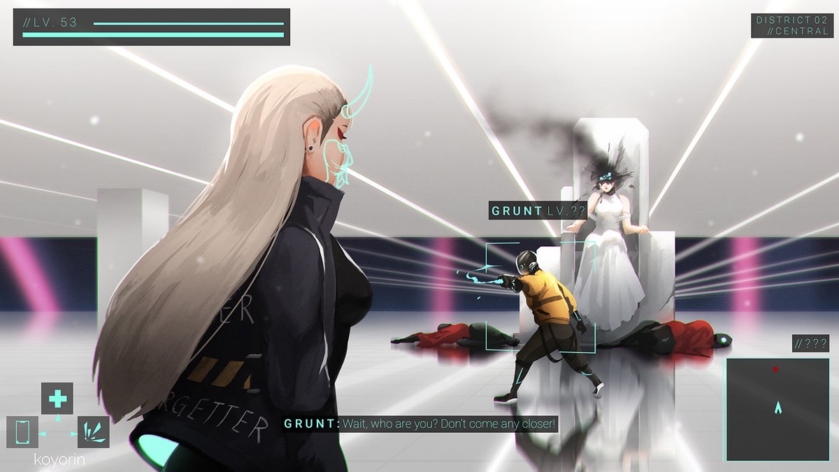 koyoriin's tweet photo. decoy // Another quick screenshot mockup painting with my character Mina! https://t.co/EbGj5Z2vpJ