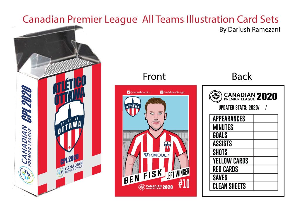 dariushcomics's tweet photo. Ben Fisk @benfisk
@atletiOttawa
These cards will enable you to creat a personalize archive by filling out the back of cards after each game 🇨🇦⚽️ #illustrationcardidea
#CanPL #canpl2020 #cpl2020 @CPLsoccer https://t.co/wB8qIBgjYY