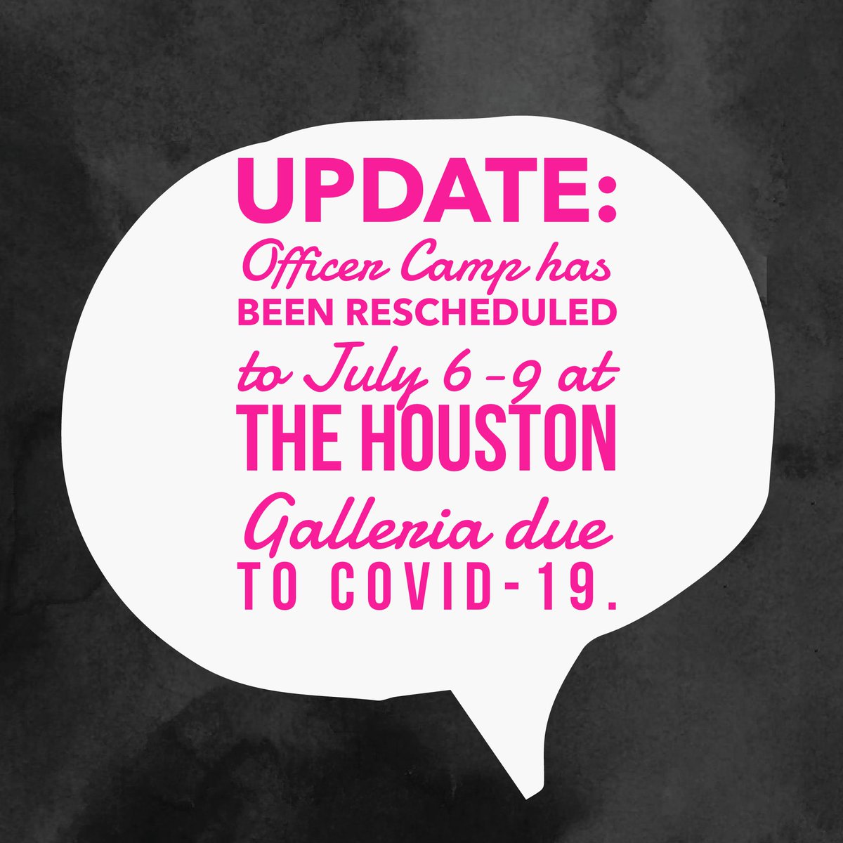 Please continue to stay safe and healthy during this time. We can’t wait to see your smiling faces in July!💓