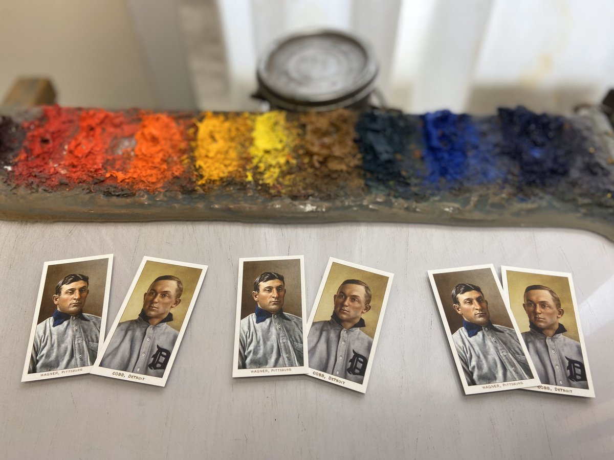 GraigKreindler's tweet image. Follow me and retweet this before Friday, April 3 at 9:00 PM EDT and I'll pick three random winners. Each will receive both a Ty Cobb and Honus Wagner T206 business card (signed at your request)!