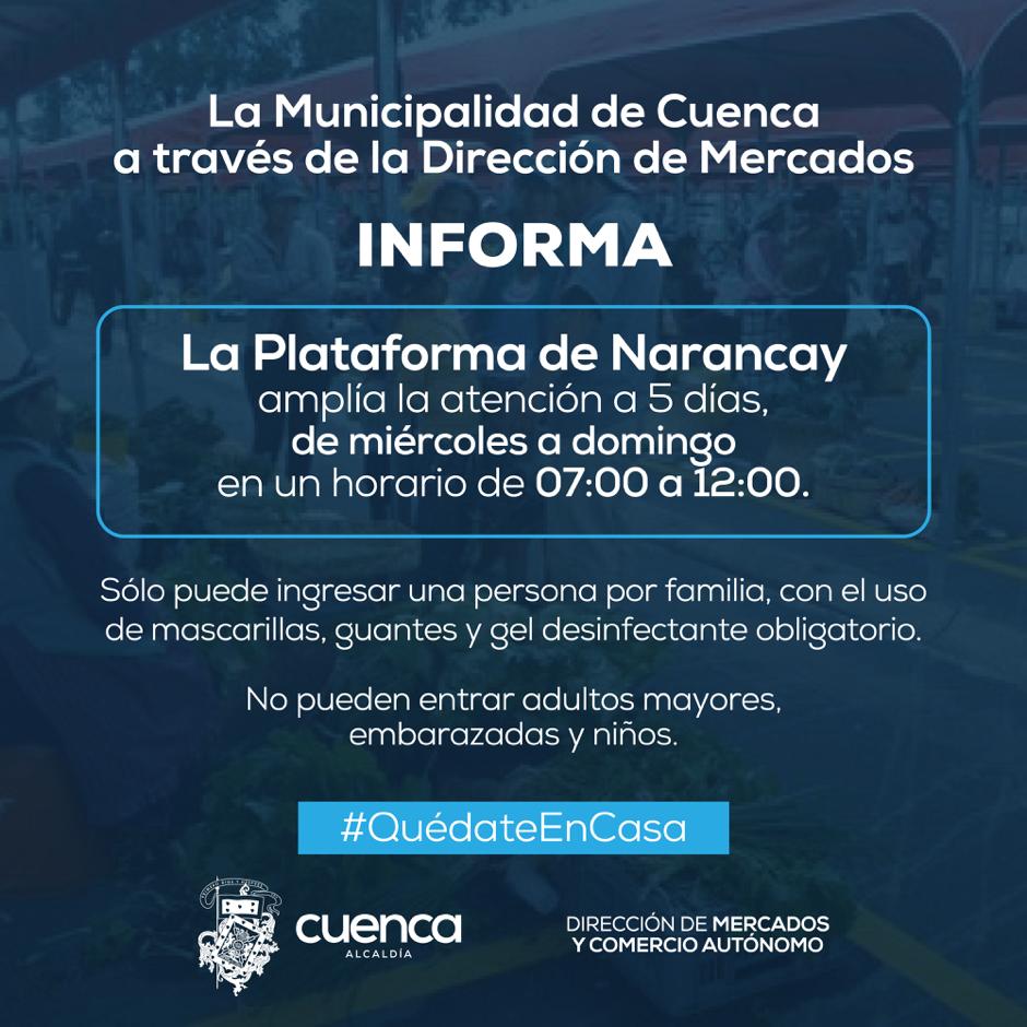 jpachecoe's tweet photo. #Cuencs | La plataforma de Narancay funcionará 5 días a la semana de miércoles a domingo 👇 https://t.co/WgSax3YE5i