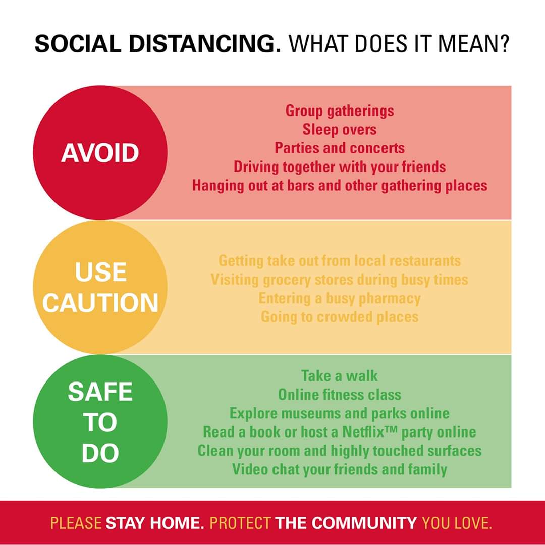 4hISUCherokee's tweet photo. Stay healthy and practice social distancing! 

#StayHomeSaveLives https://t.co/ZQGi8FlvMW