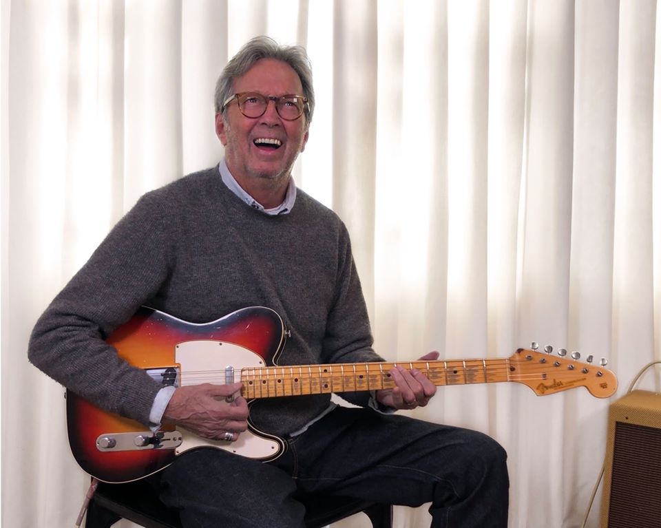 Happy Birthday Eric Clapton - 75 today....Hard to believe  Tele\ with Strat neck ! 