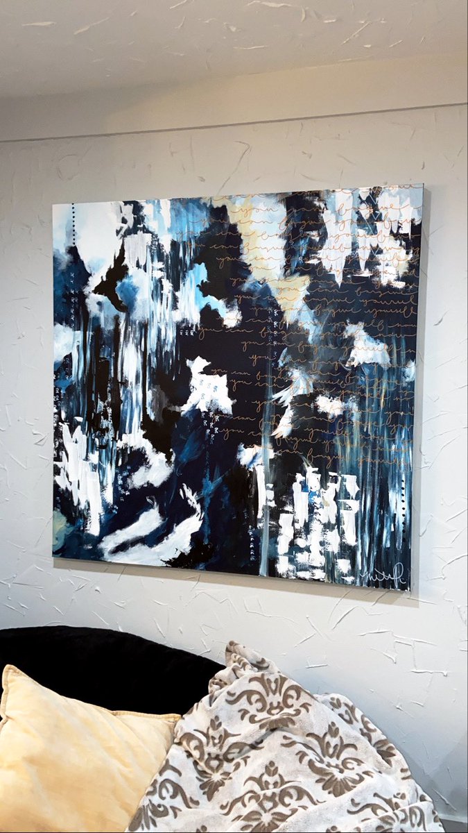 NPetracaj's tweet photo. My sisters awesome painting she did this week!!!!! It brings me joy to see how happy she is when she does what she loves. It especially brings me joy to see the smile on her face when my mom hangs it up in our living room #hcadulting https://t.co/3sMqFTl93V
