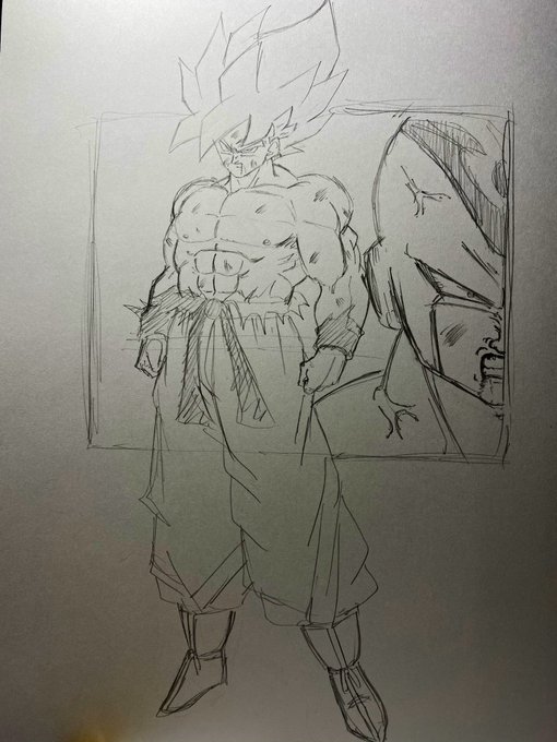 下描きこんな感じで
フリーザはもうちょい修正すると思われます 