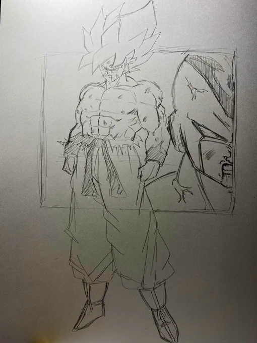 下描きこんな感じで
フリーザはもうちょい修正すると思われます 