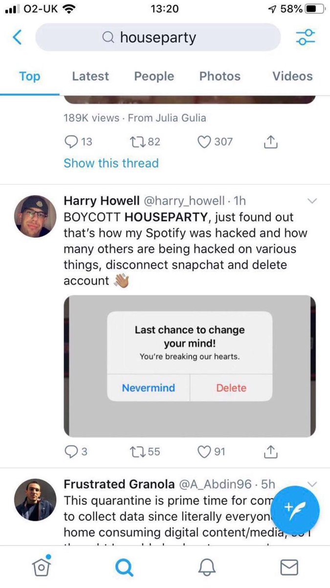 Mistress L Sur Twitter Anyone Else Seen Things Like This About The Houseparty App Dont Knot If Its Fake News Or Not But Having Had My Phone Hacked By An App Mistress L Sur Twitter Anyone Else Seen Things Like This About The Houseparty App Dont Knot If Its Fake News Or Not But Having Had My Phone Hacked By An App