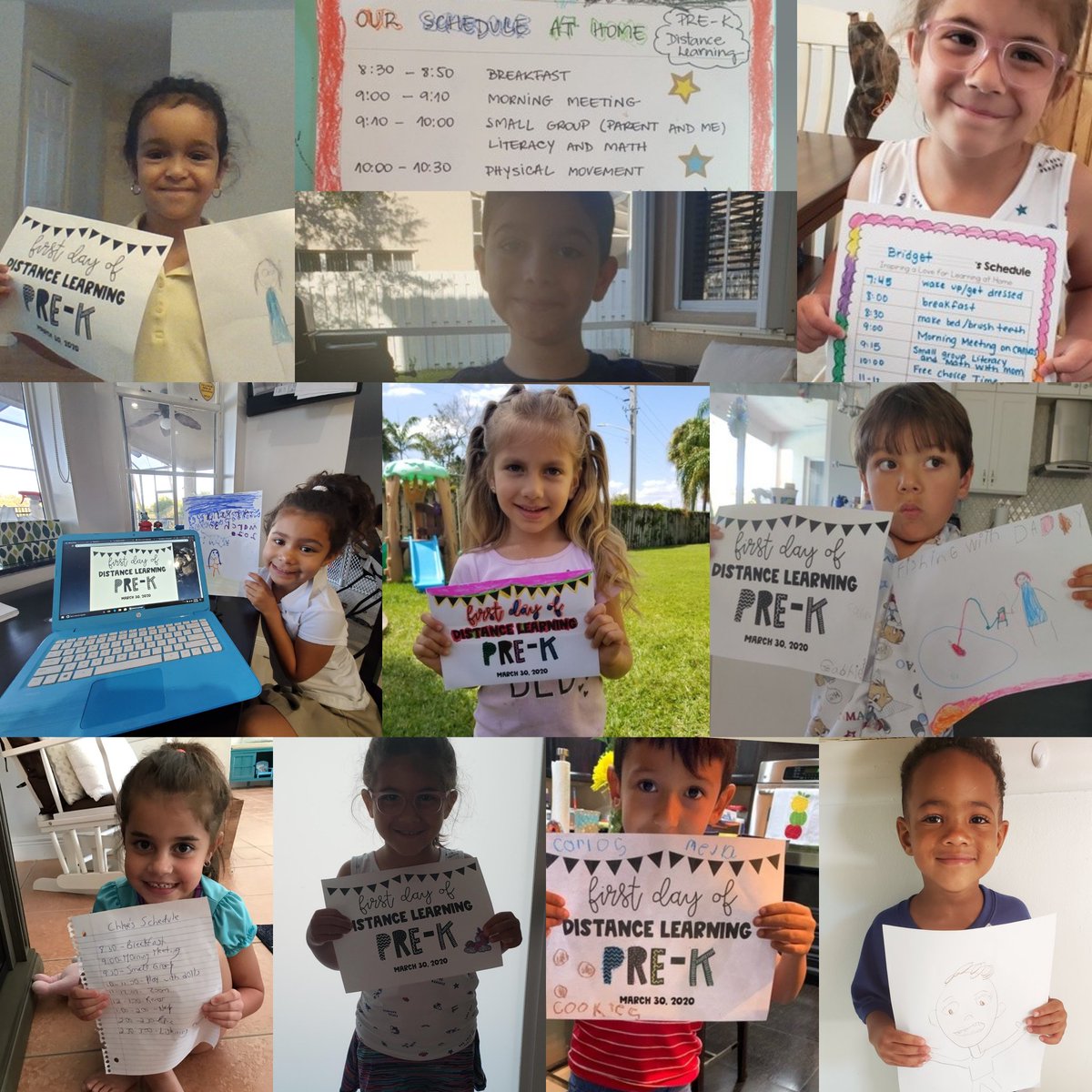 MISSEDUC8OR's tweet photo. Thank you @LNCinBCPS for ensuring that #LearningNeverCloses. My Pre-K students enjoyed their first day of virtual learning and Canvas course assignments. #ZoomIntoLearning #Zoom #CreateYourSchedule #TakeASelfie #DrawAPicture @BCPSHdStrtVPK #GreatThingsHappenatEPE @EaglePointElem https://t.co/sPkwRyMCLR
