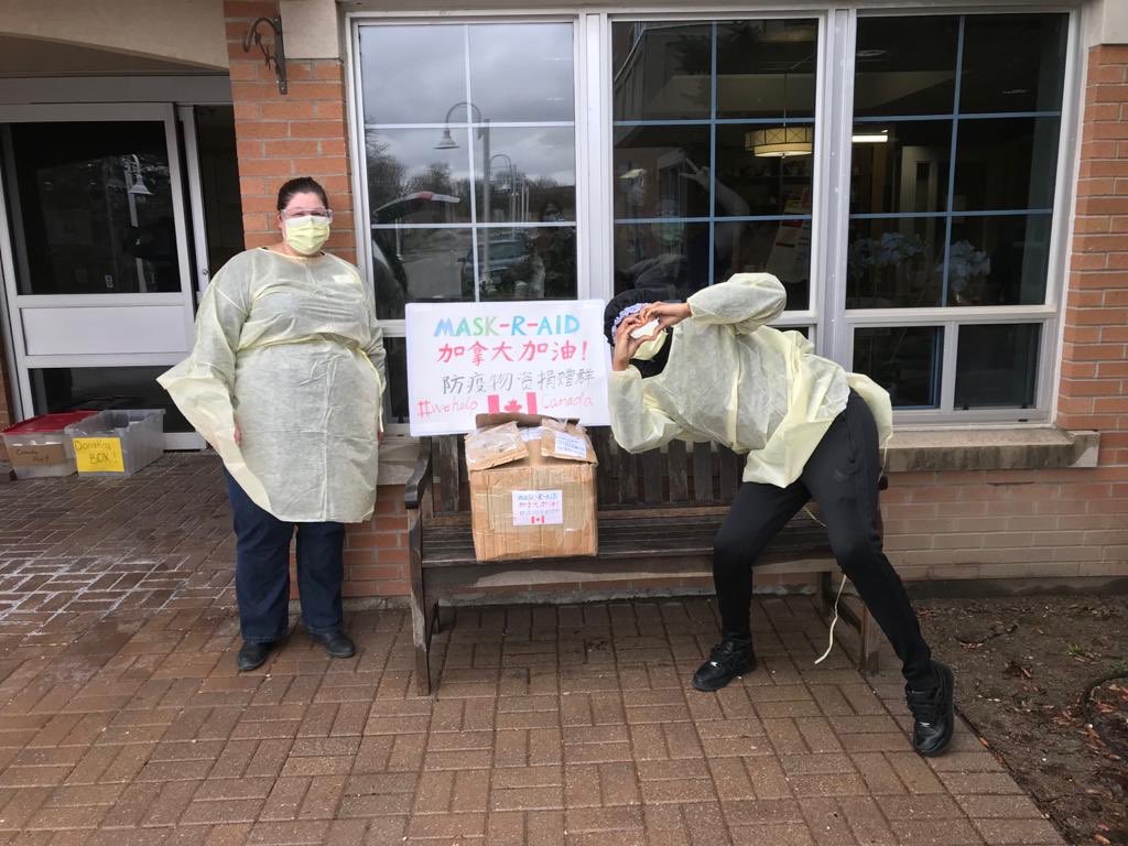 KidsWinWithLin's tweet photo. “From the bottom of our hearts, please thank all the donors who contributed masks for Markhaven. We love you!!❤️” #markhavenhomeforseniors #ppeshortage #wehelp #frontlineworkers #caremongering #caremongeringcanadians https://t.co/VWWBnUz7Uy